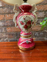 Load image into Gallery viewer, Vintage Pink Porcelain ‘Vase’ Lamp
