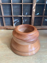 Load image into Gallery viewer, Vintage Wood Hand Turn Pillar Candleholder