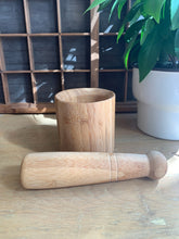 Load image into Gallery viewer, Wood Mortar and Pestle