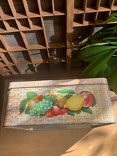 Load image into Gallery viewer, Vintage Square Cookie Tin with Fruit Motif