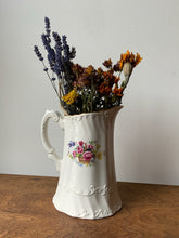 Load image into Gallery viewer, Beautiful Fine Vintage Floral Pitcher Vase