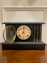 Load image into Gallery viewer, Antique Mantle Clock Made in USA with Key and Hourly Chime