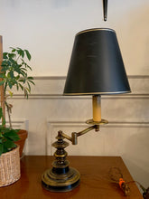 Load image into Gallery viewer, Vintage Brass Swivel Arm Study Lamp