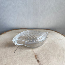 Load image into Gallery viewer, Glass Leaf Shaped Lidded Dish