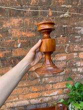 Load image into Gallery viewer, Wood Carved Candle Holder