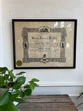 Load image into Gallery viewer, Antique Diploma of Margaret Eunice Aitkins