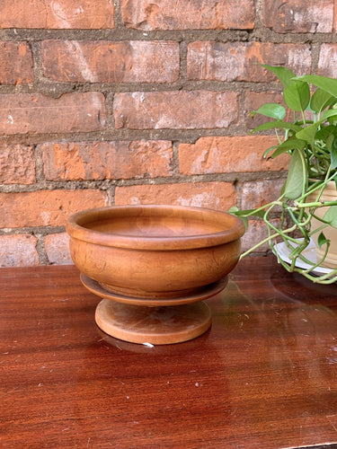 Wooden Pedestal Bowl