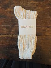 Load image into Gallery viewer, 100% Cotton Crew Socks - Natural