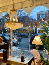 Load image into Gallery viewer, Vintage 8 Light French Empire Crystal Chandelier