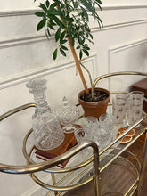 Load image into Gallery viewer, Awesome MCM Style Bar Cart Two-Tier with Glass Shelves (as is)