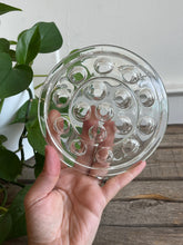 Load image into Gallery viewer, Vintage clear Glass Flower Frog