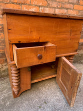 Load image into Gallery viewer, Antique Pine Dry Sink/Commode