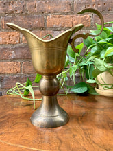 Load image into Gallery viewer, Vintage Brass Pitcher Vase