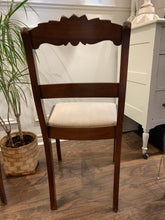 Load image into Gallery viewer, Lovely Vintage Side Chair with Cream Upholstered Seat