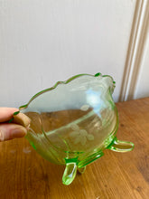 Load image into Gallery viewer, Brilliant Green Glass Footed Dish