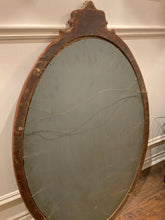 Load image into Gallery viewer, Vintage Oval Wood Mirror