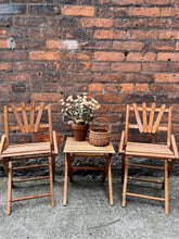 Load image into Gallery viewer, Vintage Teak Child’s Table Set