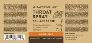 Throat Spray Tincture by Harmonic Arts