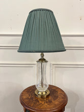 Load image into Gallery viewer, Lovely Vintage Glass Lamp with Green Shade