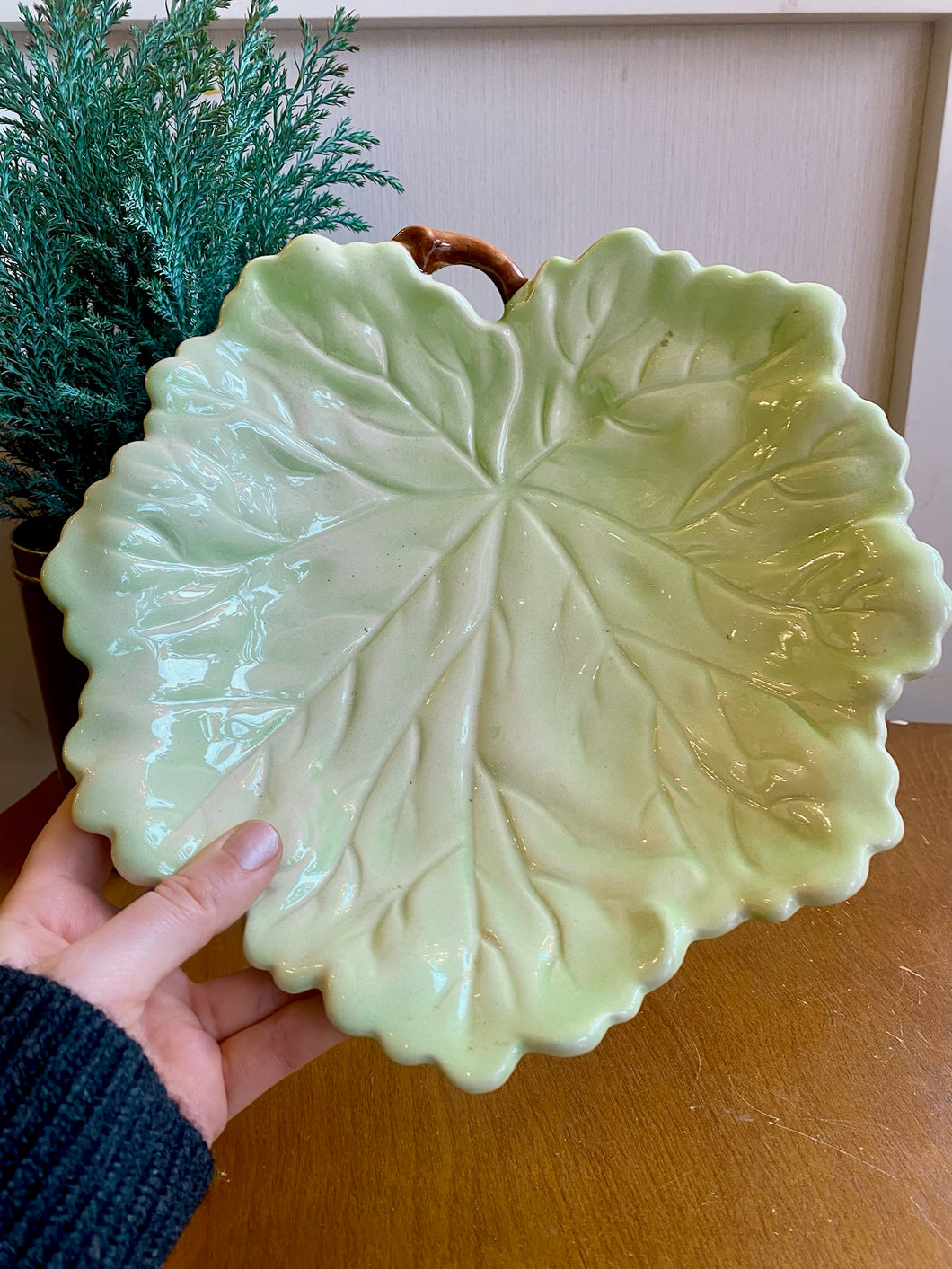 Lovely Porcelain Leaf Dish