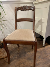 Load image into Gallery viewer, Lovely Vintage Side Chair with Cream Upholstered Seat
