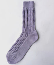 Load image into Gallery viewer, 100% Cotton Crew Socks - Lavender