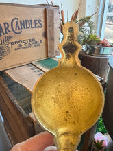 Load image into Gallery viewer, Pair of Vintage Brass Wall Sconce Candle Holders