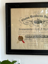 Load image into Gallery viewer, Antique Diploma of Jacob R. Knights