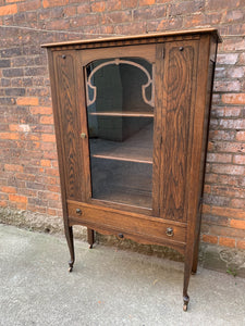 Vintage Wood Display Cabinet