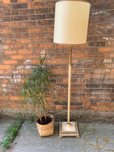 Load image into Gallery viewer, Fabulous Metal Floor Lamp in Gold and Cream
