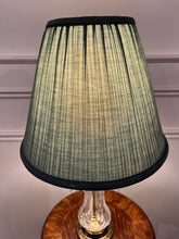 Load image into Gallery viewer, Lovely Vintage Glass Lamp with Green Shade