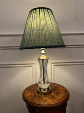 Load image into Gallery viewer, Lovely Vintage Glass Lamp with Green Shade