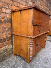 Load image into Gallery viewer, Antique Pine Dry Sink/Commode