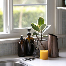 Load image into Gallery viewer, Flat Top Three Inch Beeswax Pillar Candle