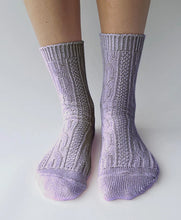 Load image into Gallery viewer, 100% Cotton Crew Socks - Lavender