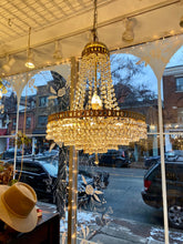 Load image into Gallery viewer, Vintage 8 Light French Empire Crystal Chandelier