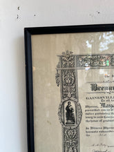 Load image into Gallery viewer, Antique Diploma of Margaret Eunice Aitkins