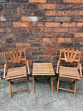 Load image into Gallery viewer, Vintage Teak Child’s Table Set