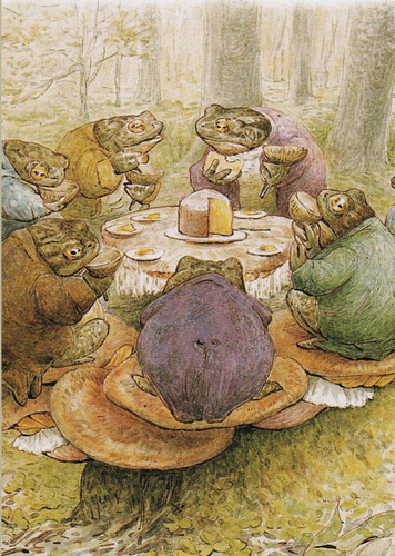 Toad Tea Party | Beatrix Potter Notecard by Gallant Stationery Co.