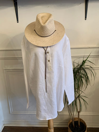 The Harvest Tunic 100% Linen - White