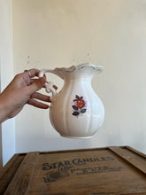 Load image into Gallery viewer, Pretty Little Pitcher with Pink Rose