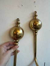 Load image into Gallery viewer, Pair of Vintage Brass Wall Sconce Candle Holders