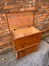 Load image into Gallery viewer, Antique Pine Dry Sink/Commode