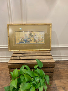 Stunning Vintage Watercolour Floral with Asian Influences