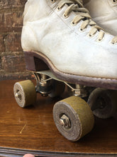 Load image into Gallery viewer, Vintage White Chicago Roller Skate Co. Roller Skates w/ Original Case