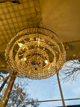 Load image into Gallery viewer, Vintage 8 Light French Empire Crystal Chandelier