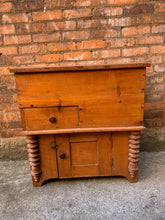 Load image into Gallery viewer, Antique Pine Dry Sink/Commode