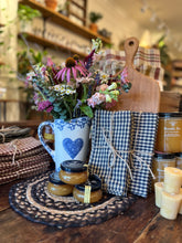 Load image into Gallery viewer, Cotton Napkins - Navy Gingham  - Set of 4