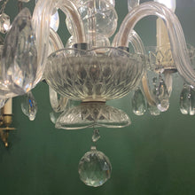 Load image into Gallery viewer, Small 5 Arm Crystal Chandelier