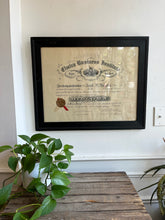 Load image into Gallery viewer, Antique Diploma of Jacob R. Knights